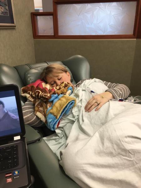 Kenna First Chemo 18